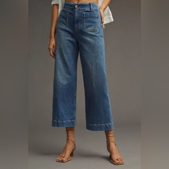 Pilcro Blue Ankle & Cropped Jeans - Picture 1 of 16